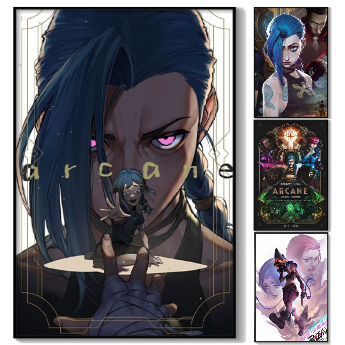 Esports Gaming Hotel - Arcane Jinx Double Version Unframed Canvas