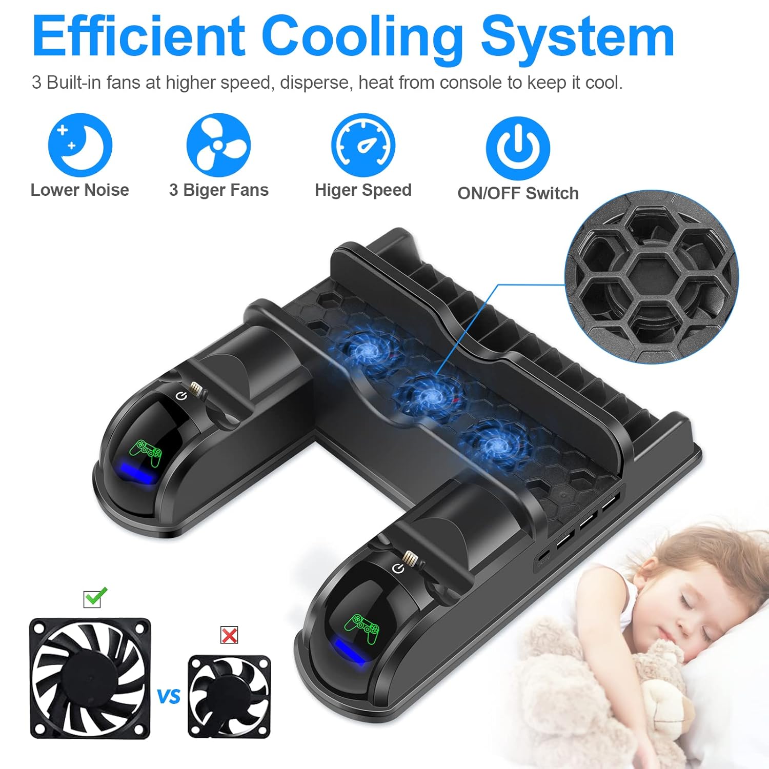 Cooling Fan Stand for PS4 Stan - Esports Gaming Station บทวิจารณ์และราคา
