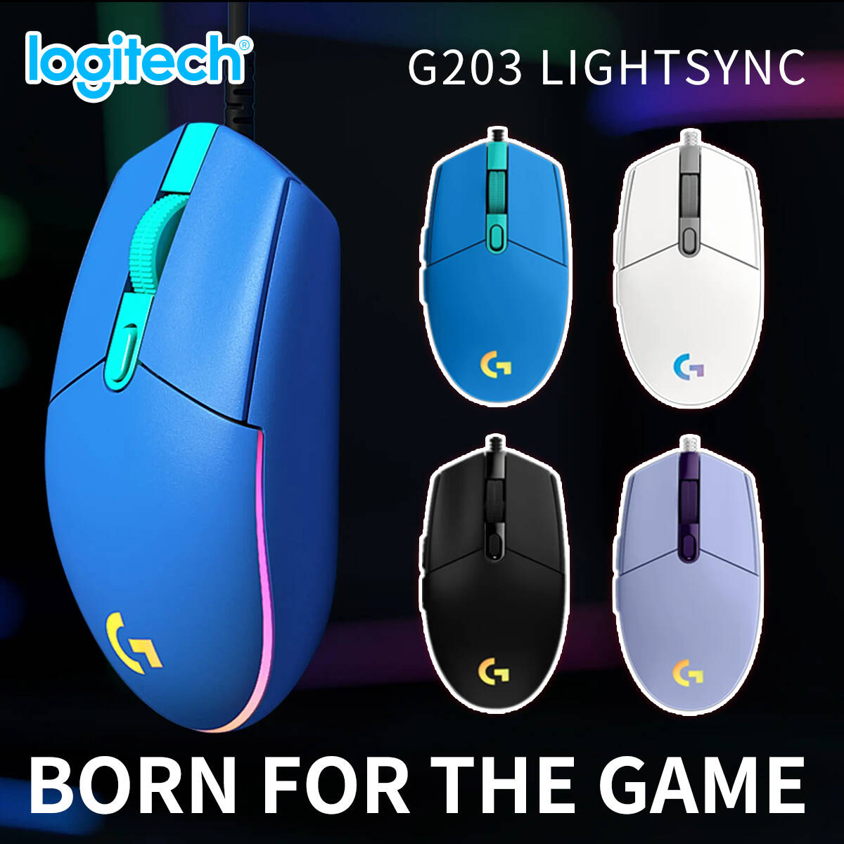 G203 Logitech G102 Gaming Mous - Esports Gaming Competition บทวิจารณ์และราคา