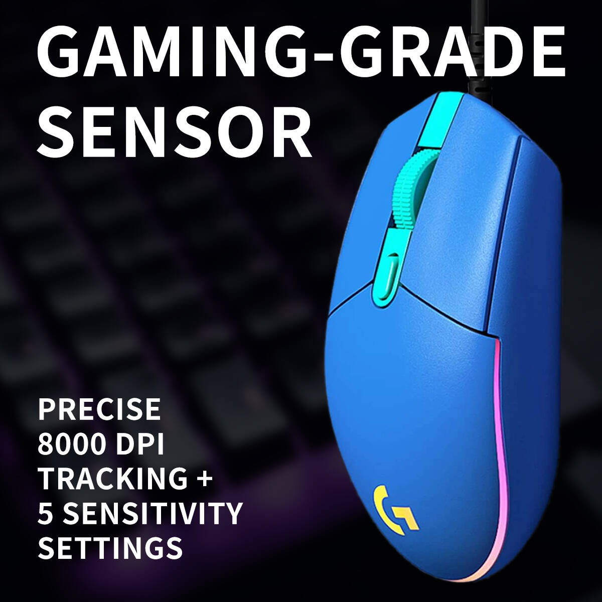 G203 Logitech G102 Gaming Mous - Esports Gaming Competition บทวิจารณ์และราคา