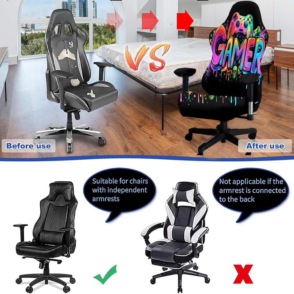 1 Set Glowing Gaming Chair Cov - Esports Gaming Hotel บทวิจารณ์และราคา