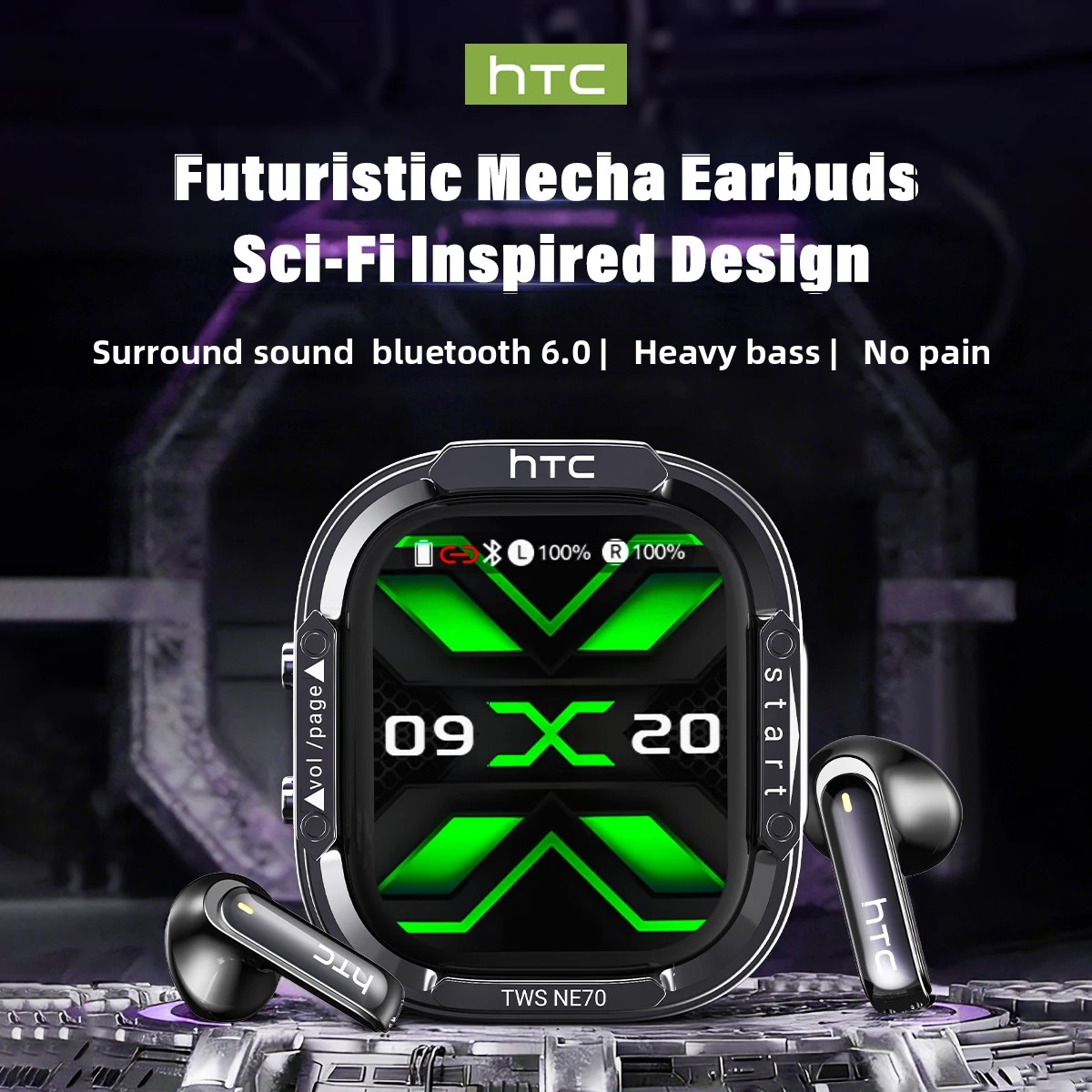 HTC NE70 Bluetooth V6.0 Headph - Esports Wireless Gaming Headset บทวิจารณ์และราคา