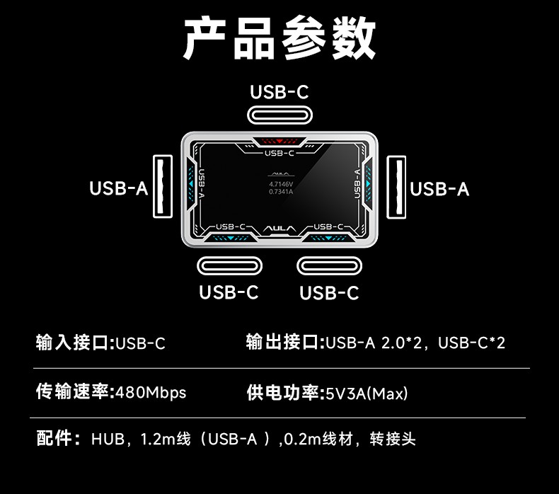AULA USB Hub 8K Desktop Dockin - Esports Gaming Station บทวิจารณ์และราคา