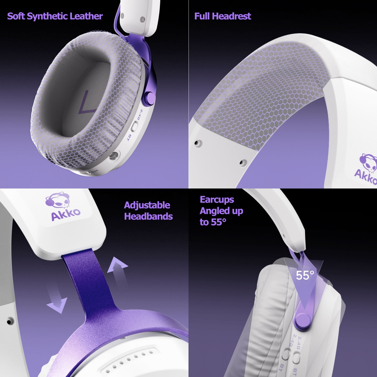 Akko GH300 Headset 7.1 Virtual - Esports Gaming Bar บทวิจารณ์และราคา